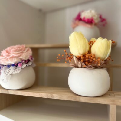 Vasetto- Miny Bouquet di Cera